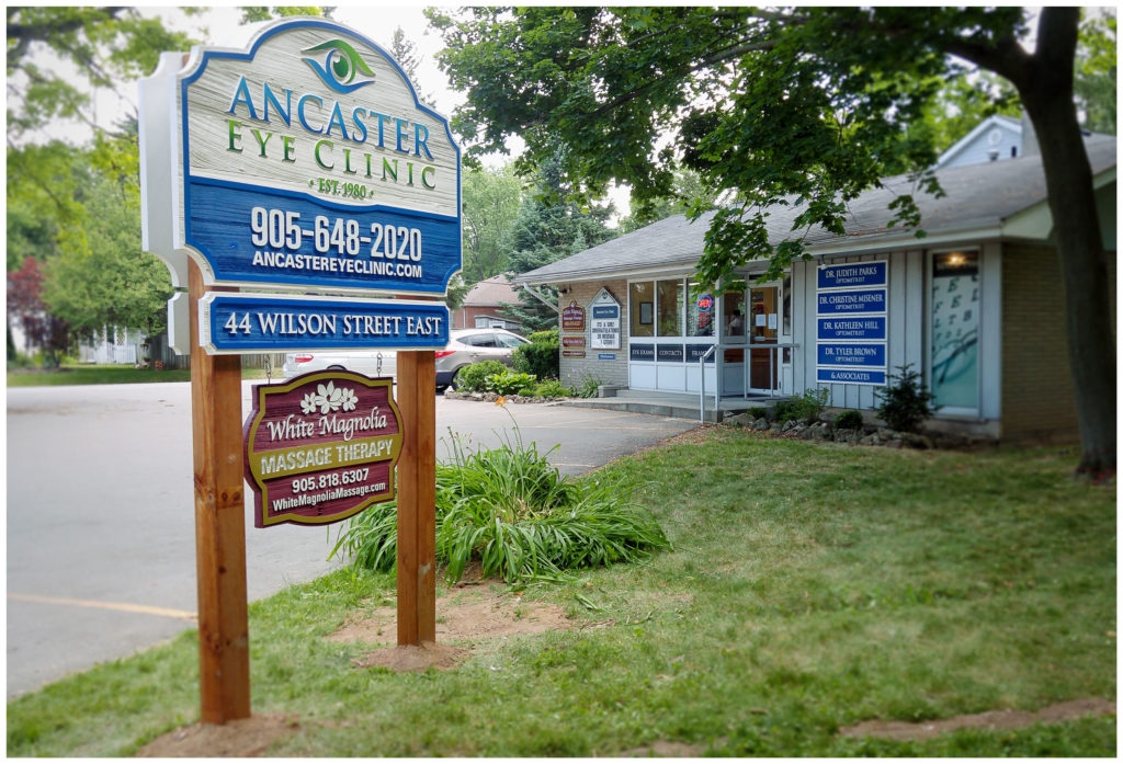 Ancaster Eye Clinic Cedar Signs