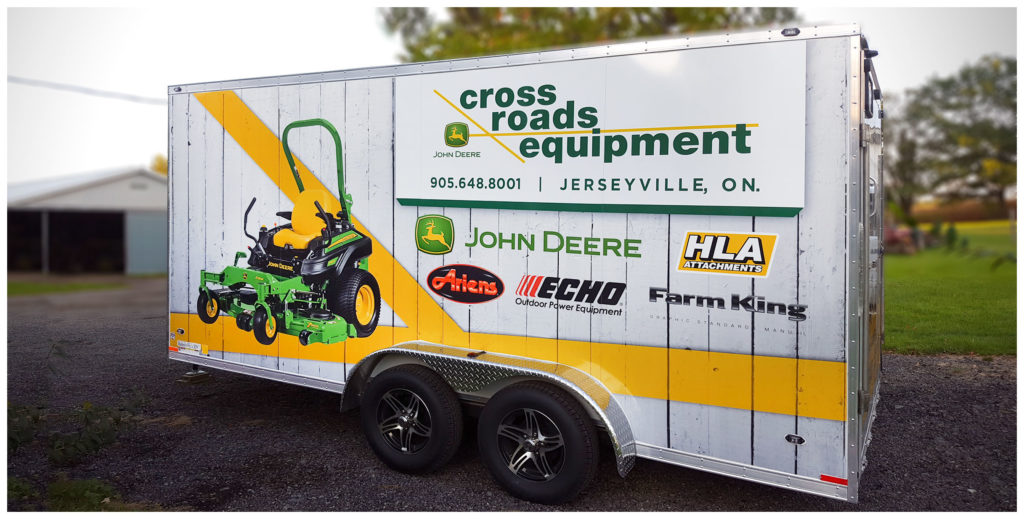 Printed Cargo Trailer wrap Side View