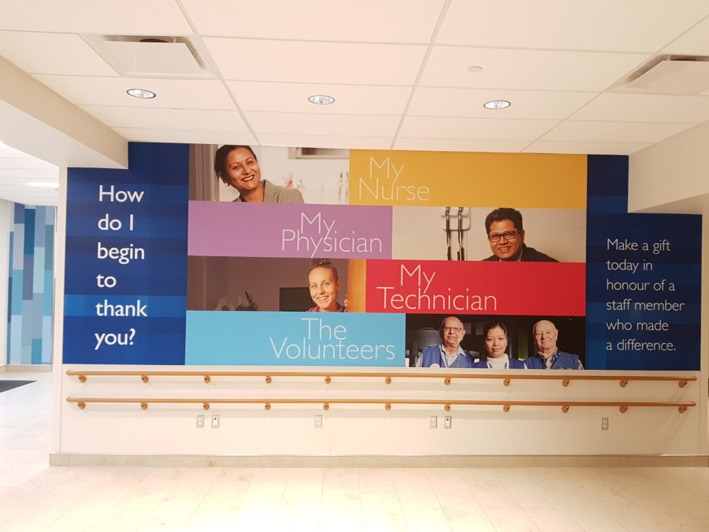 Hospital wall graphics