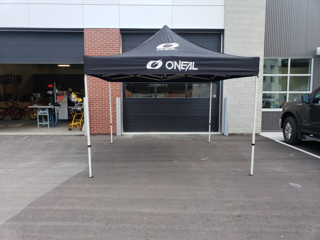 Custom imprinted canopy tent