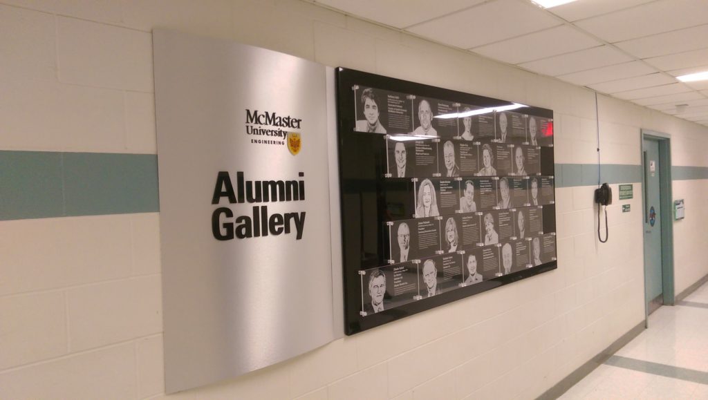 Custom Donor Recognition wall with etched photos